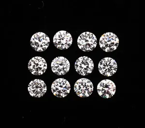 Diamantes Sueltos Cultivados en Laboratorio HPHT CVD, Corte Brillante Blanco, Pequeños, 1.9mm, 30 Piezas, 0.029ctw, Claridad VVS, Color DEF, Joyería Personalizada - Product Image 3