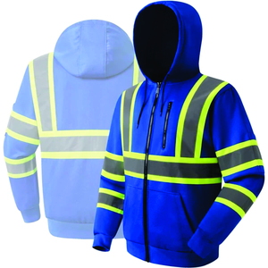 Veste de travail de sécurité, gilet réfléchissant haute visibilité pour la construction, l'entretien routier, le travail industriel et les travaux en extérieur - Product Image 4