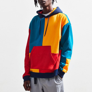 Sudadera con Capucha para Hombre, Diseño Color Block, Corte Holgado, Algodón French Terry, Estilo Casual para Otoño - Product Image 4