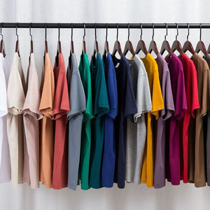T-shirt décontracté pour homme à manches courtes et col rond en coton 100% avec logo personnalisé, couleur unie, coupe classique, tricoté, teint uni - Product Image 2