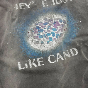 เสื้อยืดโอเวอร์ไซส์วินเทจผ้าเทอร์รี่ฟอกสีคุณภาพสูงสำหรับผู้ชาย - ผ้าฝ้าย 100% ผสมโพลีเอสเตอร์/ผ้าฝ้าย ระบายอากาศได้ดี แห้งเร็ว - Product Image 3