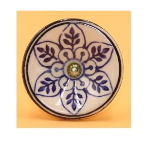 Peint à la main en céramique motif floral boutons d'armoire moderne maison bureau cuisine armoire commode tiroirs meubles de gymnastique poignée de porte - Product Image 4