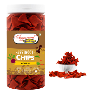 Chips de betterave croustillantes Achari, collation saine sans gluten, chips de betterave croustillantes à base de farine d'Urad Dal, approvisionnement en vrac - Product Image 4