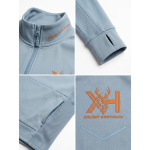 Camisa de Pesca para Hombre OEM Personalizada con Cierre de 1/4, Protección Solar UPF 50+, Oversize, con Paneles de Malla de Poliéster y Spandex, Estilo Pullover, para Exteriores y Streetwear, Tallas Grandes - Product Image 4