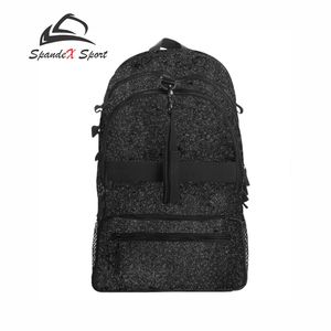 Bolsas de viaje escolares de moda con brillantina, personalizadas, 100% poliéster, para unisex, con logotipo personalizado, fabricante OEM ODM, bolsas de hombro con brillantina. - Product Image 1