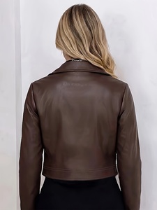 Chaquetas de Cuero Genuino para Mujer al por Mayor, Chaquetas de Motociclista a la Moda, Chaquetas de Motocicleta con Logotipo Personalizado para Mujer - Product Image 2