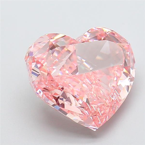Magnifique diamant rose de 5 carats, taille cœur, rare, de couleur fantaisie, brillant, diamant non monté pour un chef-d'œuvre de joaillerie de luxe sur mesure - Product Image 4