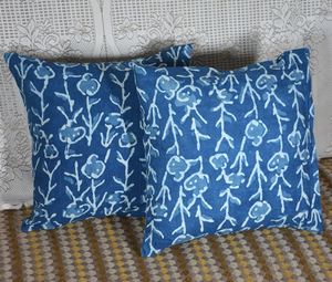 ปลอกหมอนอิงผ้าฝ้ายแท้ 100% พิมพ์ลายด้วยมือ พร้อมขอบเย็บอย่างดี เหมาะสำหรับใช้ในโรงแรม ตกแต่งโซฟา เตียงนอน และบ้าน - Product Image 5