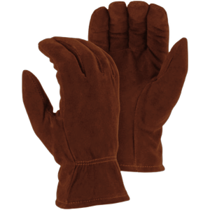 Gants de sécurité en cuir de vachette de qualité supérieure, résistants à l'abrasion et à la chaleur, pour travaux industriels lourds, fabriqués en coton - Product Image 2