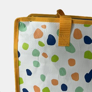 Fabricante de Bolsas Tejidas de PP, Bolsa de Compras Reutilizable Ecológica Laminada Verde Personalizada con Logotipo - Product Image 3