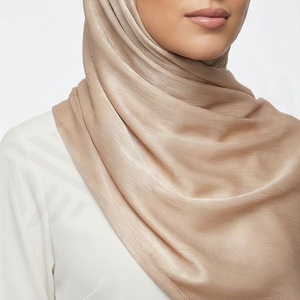 Hiyab de Seda Satinada de Color Sólido para Mujer, Suave al Tacto, para Uso Diario, Pañuelo Étnico de Oriente Medio - Product Image 6