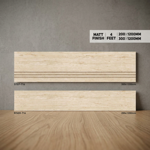 Carreaux de sol en céramique Vistaar Matt Finish 120x30, marches antidérapantes GVT 48x12, contremarches 48x8, carreaux en porcelaine pour escaliers de maison et d'hôtel - Product Image 2