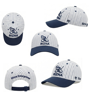 Casquette de baseball unisexe personnalisée OEM RIZNA ENTERPRISES en coton 100% de haute qualité avec logo brodé en chaîne et impression 6 panneaux pour le golf - Product Image 6