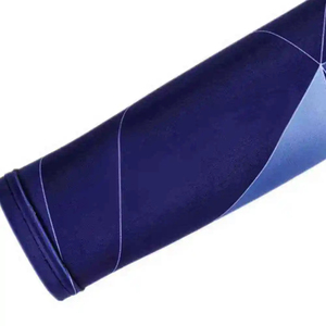Manchons de Cyclisme Anti-UV Bleus à Imprimé Géométrique, Protection Rafraîchissante, Compression Unisexe pour Adultes, Idéaux pour les Sports de Plein Air - Product Image 3