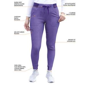 Offre Spéciale – Nouveaux Ensembles d'Uniformes d'Infirmière Blancs et Violets – Blouses Médicales Personnalisées pour Femmes – Respirantes et Anti-Plis - Product Image 4