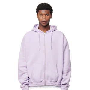 Sudadera con capucha y cremallera para hombre, para entrenamiento en el gimnasio, transpirable, de algodón y forro polar, ropa deportiva, sudadera con cremallera completa, fabricación personalizada OEM para exportación - Product Image 1