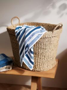 Panier ovale souple en jonc de mer, fait main, naturel, pour rangement, vente en gros, écologique, fabriqué au Vietnam - Product Image 4