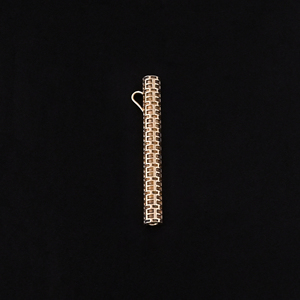 Pendentif en laiton plaqué or en forme de brique, taille 60x8MM, tendance - Product Image 2
