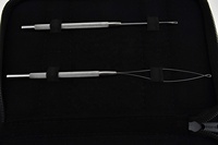 Ensemble complet d'outils de pose d'extensions de cheveux en acier inoxydable de haute qualité, durable, professionnel, pour usage domestique