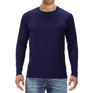 เสื้อยืดแขนยาวกีฬาแบบแห้งเร็วทรงเข้ารูป เสื้อยืดแขนยาวออกกำลังกายแบบสั่งทำสำหรับผู้ชาย เสื้อยืดแขนยาวลายสั่งทำ - Product Image 4