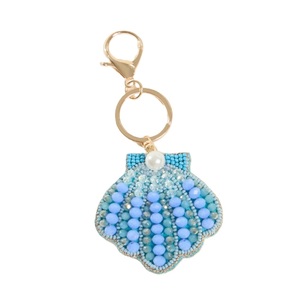 Handmade Beaded <b>Key</b> <b>Chain</b> Colorful Craft Artwork Beautiful Seed Bead <b>Key</b> <b>Chain</b> With Fine Embroidery - Product Image 2