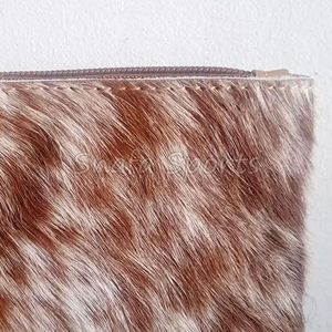 Porte-cartes vintage en cuir de vachette fait main avec fermeture éclair et poche, petit format, pour passeport et cartes de crédit, accessoire de portefeuille en gros - Product Image 6