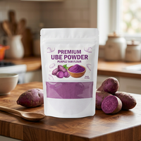 Farine de Racine d'Igname Violette Ube Lyophilisée de Qualité Supérieure, Naturelle et de Qualité Alimentaire pour Gâteaux, Pains, Sauces et Compléments Alimentaires 1kg