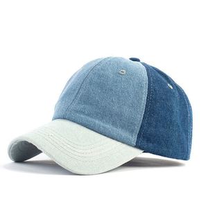 Gorra de mezclilla vintage ajustable sin estructura, impermeable, deportiva, lavada, de tejido grueso, con abertura para cola de caballo, unisex, para exteriores. - Product Image 1