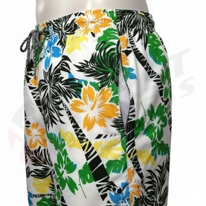 Best Manufacturer's Custom Summer Print Breathable Quick Dry Comfortable <b>Elastic</b> Waist Plus Size Drawstring 100% Cotton High - Product Image 5