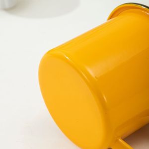 Black Enamel Cup Vintage Metal Mug Sublimation Coffee Cup with Hand Grip for Camping Office Souvenir Use - Product Image 2