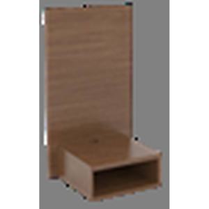 Table de chevet Queen avec panneau en MDF CARB P2 E0, bordure HPL LPL, démontable, 24 po de largeur x 1,1 po de profondeur x 36 po de hauteur - Product Image 4