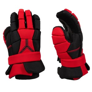 Gants de hockey en cuir synthétique véritable, conçus sur mesure, pour jeunes et juniors, couleur personnalisée, entraînement sur glace et sur gazon - Product Image 2