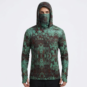 Sweat-shirts de pêche pour hommes 100 % polyester, confortables, respirants, à manches longues, avec design sublimé et fonction imperméable - Product Image 5