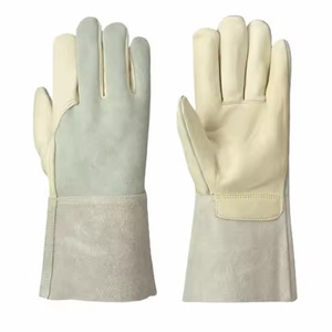 Gants de soudage TIG haute performance, nouveau design, en cuir de vachette pleine fleur et croûte, caractéristiques de sécurité pour les mains et les bras - Product Image 1