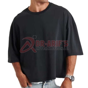High Quality <b>Acid</b> Washed Heavyweight Boxy T-Shirt Customizable Vintage <b>Drop</b> Shoulder Hip Hop Oversized Cotton T-Shirt - Product Image 5