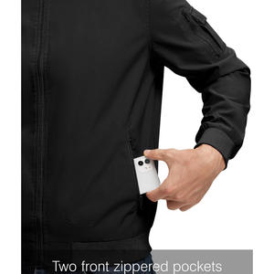 Blouson Bomber Premium Finition Satinée Doublure Lisse Tendance pour Soirées Tissu Personnalisable Style Polyvalent Vêtement d'extérieur - Product Image 3