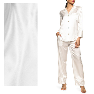 Conjunto de Pijama de Satén de Manga Corta para Mujer, Ropa de Dormir Transpirable de Seda Helada para Primavera Verano, Tallas Grandes ODM hasta 5XL XS, Diseño Liso - Product Image 6