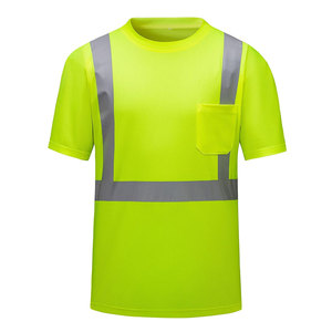 เสื้อยืดสะท้อนแสง Hi Vis คุณภาพพรีเมียม แถบสะท้อนแสงสูง สำหรับทีมปฏิบัติการฉุกเฉิน เสื้อยืดอุปกรณ์ชั้นนำ - Product Image 4