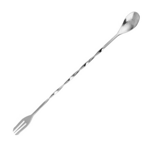 Cuillère à cocktail en acier inoxydable, cuillère de bar réutilisable en acier inoxydable pour bar - Product Image 5