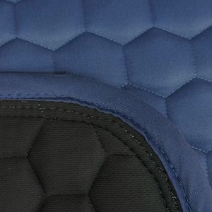 Tapis de selle en tissu sergé de polyester matelassé alvéolé absorbant les chocs pour dressage équin - Product Image 3