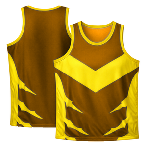 Camiseta Deportiva de Baloncesto Personalizada Sublimada, Transpirable, de Secado Rápido, Tejida, 100% Poliéster, Sin Mangas, para Hombre - Product Image 2