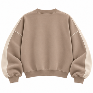 Nueva Sudadera Unisex Yes Mama Ecológica de Forro Polar con Bloques de Color, Cuello Redondo, Ajuste Holgado, Manga Larga, Estilo Urbano para Invierno - Product Image 4