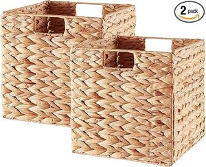 Cesta de Almacenamiento de Jacinto de Agua, Organizador de Ropa Tejido a Mano, Multifuncional, Decoración Minimalista Boho para el Hogar, Hecho por KingCraftViet - Product Image 4