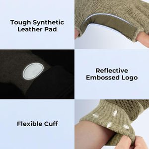 Guantes Transpirables, Resistentes al Viento, de Color Sólido, Duraderos, de Medio Dedo, Cálidos, Antideslizantes, para Pesca, Caza, con Pantalla Táctil y Calefacción - Product Image 2