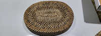 Panier de mariage en rotin tressé 100% fait main, imitation antique, couleur personnalisable, plateau de service plat peu profond pour aliments et rangement