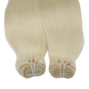 Venta al por mayor de pelo natural virgen con cutícula alineada extensiones de cabello humano vietnamita Paquete de cabello rubio liso de 16 pulgadas - Product Image 6
