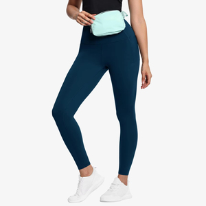Leggings taille haute en coton extensible respirant, nouvelle collection 2026, haute qualité, design tendance pour femme - Product Image 1