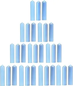 Opalita Sintética, Cristal de Vidrio Opalescente Pulido con Punta Única, Proveedor Mayorista a Granel para Manualidades y Bricolaje - Product Image 1