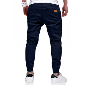 Pantalones Jogger Cargo Azul Marino Oscuro para Hombre, Pantalones Casuales Ligeros con Bolsillos Laterales y Dobladillo Elástico - Product Image 5