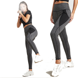 Leggings Deportivos de Cintura Alta con Logotipo Personalizado al por Mayor, Leggings de Nailon y Elastano Tejidos para Gimnasio, Fitness y Yoga para Mujer - Product Image 5
